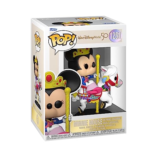 Funko Pop! Disney: Wdw50- Minnie Mouse Carrousel - Disney World 50Th Anniversary - Figura In Vinile Da Collezione - Idea Regalo - Merchandising Uffici