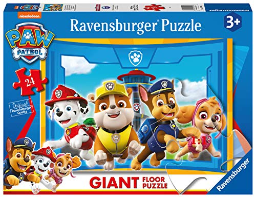 Ravensburger 030903 Paw Patrol, Puzzle 24 Pezzi Giant Pavimento, Puzzle Per Bambini, Età Raccomandata 3+