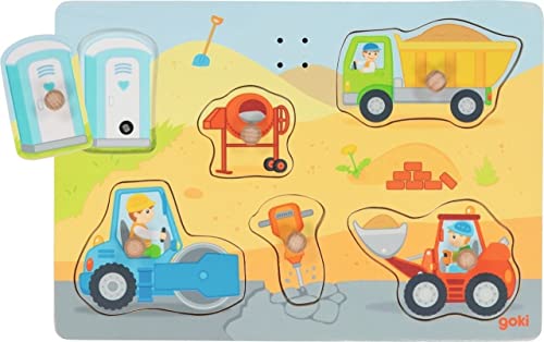 Goki- Puzzle Dei Suoni Nel Lavoro Pavimento, Multicolore, 57369