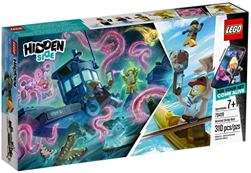 Lego Hidden Side Il Peschereccio Naufragato, App Per Giochi Ar, Playset Multigiocatore Interattivo A Realtà Aumentata Per Iphone/Android, 70419