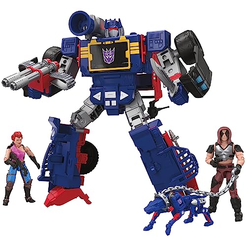 Transformers Collaborative G.I. Joe X, Action Figure Di Soundwave, Thunder Machine Dei Dreadnok, Zartan E Zarana