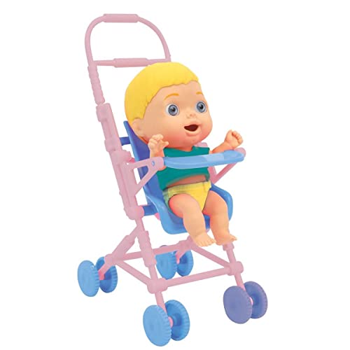Amicicci Ciciobello-Passeggino Con Personaggio, Porta A Spasso Passeggino, Kit Per La Pappa E Pannolino Colorato, Per Bambine A Partire Dai 3 Anni, Cc