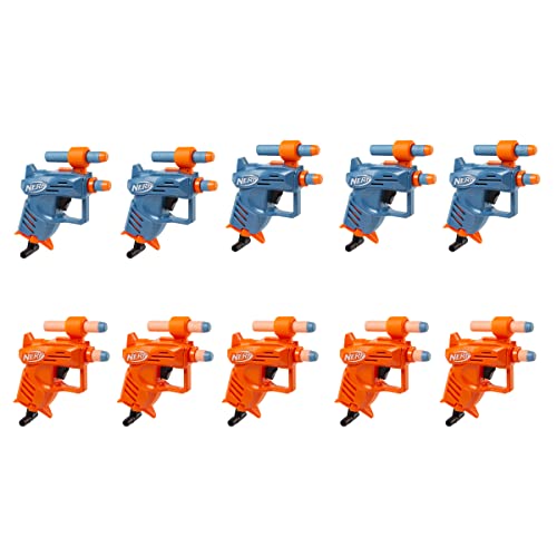 Nerf Elite, Ace Sd-1 Party Pack, 10 Blaster E 20 Dardi Originali Nerf Elite, Impugnatura Di Armamento A Retroazione, Mirino, Esclusiva Amazon