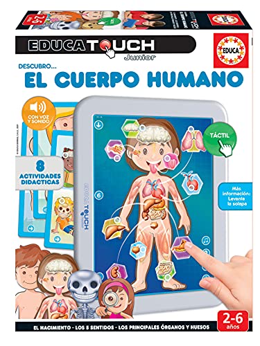 Educa - Corpo Umano. Gioco Elettronico Per Bambini. Dai 2 Anni In Su. 19174 Educatouch Junior. El Cuerpo Humano. Juego Educativo Electrónico Infantil.