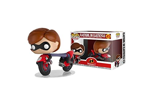 Funko Pop! Rides Disney Pixar The Incredibles - Bike And Elastigirl - Disney Pixar: The Incredibles - Figura In Vinile Da Collezione - Idea Regalo - M
