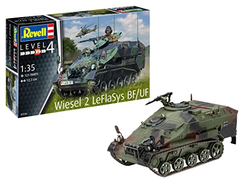Revell 03336 1 Wiesel 2 Leflasys Bf/Uf 1:35 Kit Modello Scala, Colore Non Verniciato