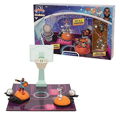 Space Jam - New Legends Playset, Con 2 Mini Personaggi, Per Giocare Una Vera Partita, Dal Film Space Jam, Per Bambini A Partire Da 4 Anni, Giochi Prez