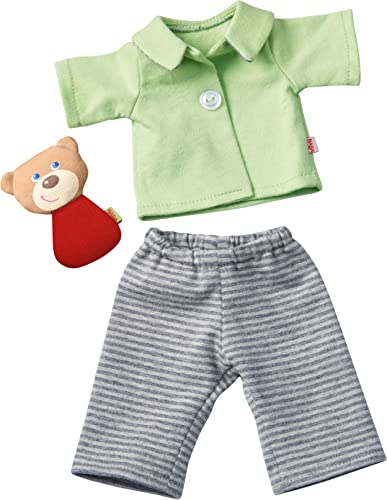 Haba Set Di Vestiti Buona Notte: 1 Tuta, 1 Paio Di Pantaloni Pigiama, 1 Orsacchiotto