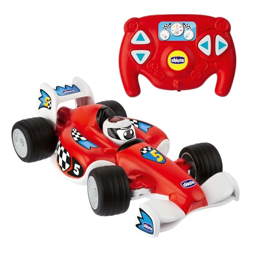 Chicco Tom Race Rc, Macchinina Telecomandata, Design Sportivo, Telecomando Ergonomico E Intuitivo A Infrarossi, 4 Pulsanti Interattivi Direzionali, Su
