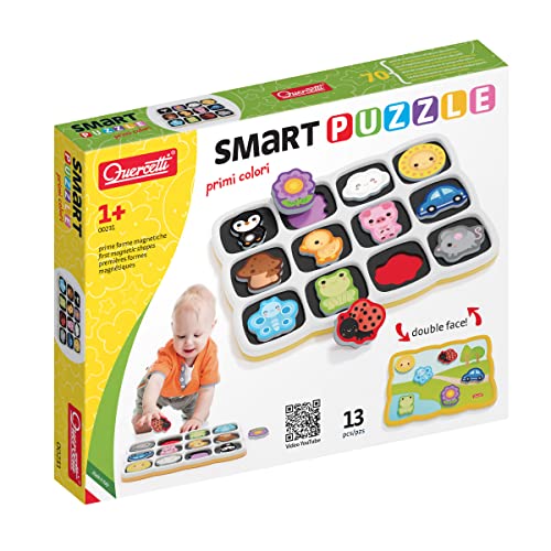 Quercetti - 0231 Smart Puzzle First Words & Colours Shapes & Colours