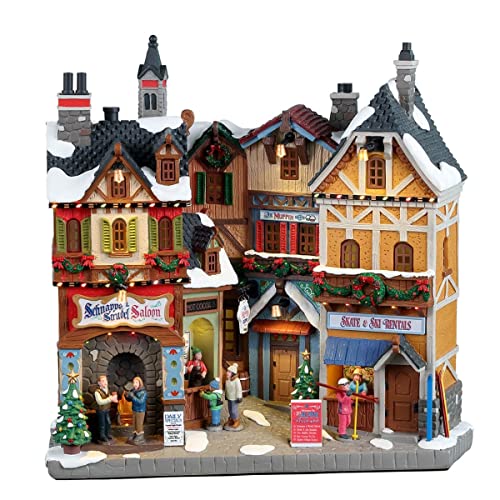 Lemax- Vail Village Facade: Alpine Winter Shops, Multicolore, Taglia Unica, 25869