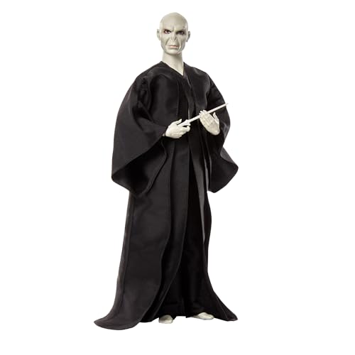 Mattel Harry Potter - Lord Voldemort, Bambola Da Collezione Articolata Con Abiti Ispirati Al Film E Accesorio Bacchetta In Legno Di Tasso Inclusa, Gio
