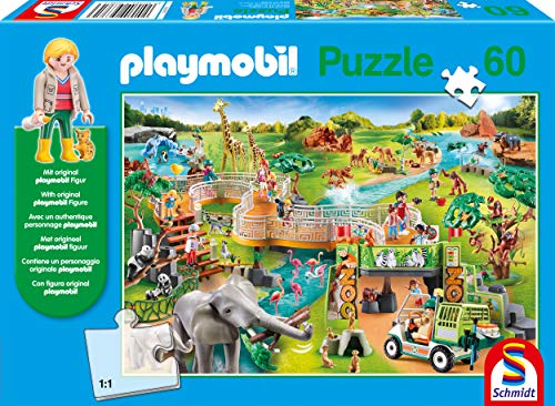 Playmobil: A Zoo Adventure Puzzle & Play (60Pc) Inc. One Figure