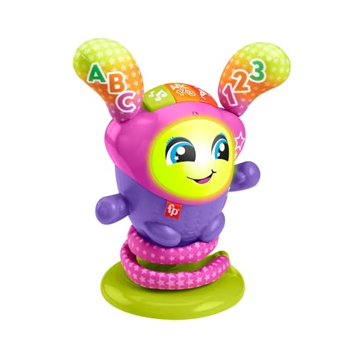 Fisher-Price, Dj Nina Salterina, Versione Britannica, Giocattolo Musicale Interattivo E Didattico Com Musica, Luci E Azione Saltellante Motorizzata, G