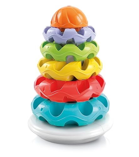Clementoni- Anelli Impilabili Del Bosco Allegro Does Not Apply Gioco Per Bambini, Multicolore, One Size, 17103, 6 Mesi-3 Anni