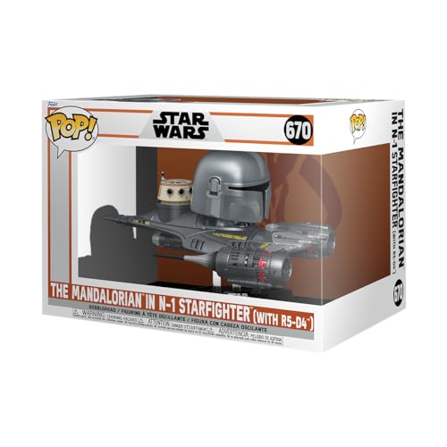 Funko Pop! Rides: Star Wars: The Mandalorian S9 - Mandalorian In N1 Starfighter - Figura In Vinile Da Collezione - Idea Regalo - Merchandising Ufficia