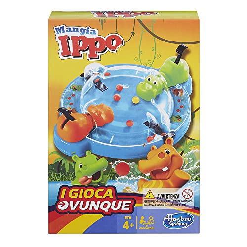Hasbro Gaming, Mangia Ippo Travel, Gioco In Scatola, 4+