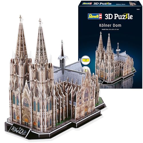 Revell- Cattedrale Di Colonia 3D Puzzle, Colore Multi-Colour, 4009803002033