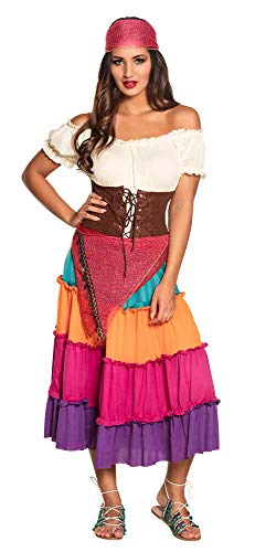 Boland Gitana Gipsy Nadya Deluxe Costume Donna Per Adulti, Multicolore, 40-42, 87774