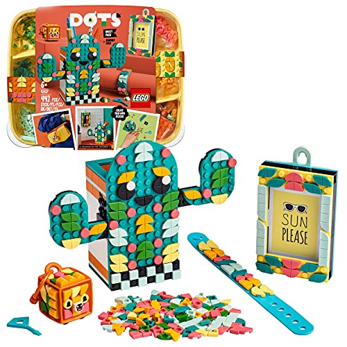 Lego 41937 Dots Multi Pack - Sensazioni Estive 4 In 1, Kit Di Giocattoli Creativi Per Bambini Con Cornice Portafoto, Braccialetto, Portachiavi E Porta