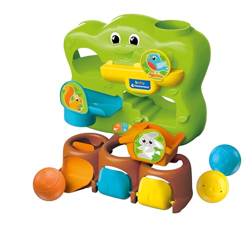 Clementoni - 17687 - Albero Delle Palline Nascondine - Albero Ball Drop, Centro Attività, Gioco Bambini 12 Mesi, Sviluppa Capacità Manuali E Logiche -