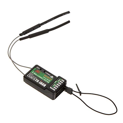 Icquanzx Uscita Ppm Ricevitore 6 Canali, Con Trasmettitore Flysky I4 I6 I10 I10 Compatibile Con Porta Ibus, Per Telecomando 2.4G Flysky Fs-Ia6B