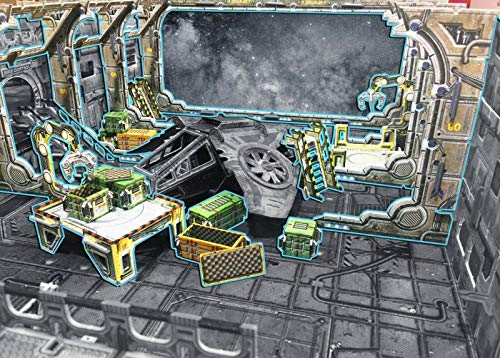 Battle Systems Sci-Fi Terrain Arrival Bay - Scenario 3D Modulare - Warhammer 40K Wargaming In Miniatura Da 28 Mm - Core Space Bstsfe001