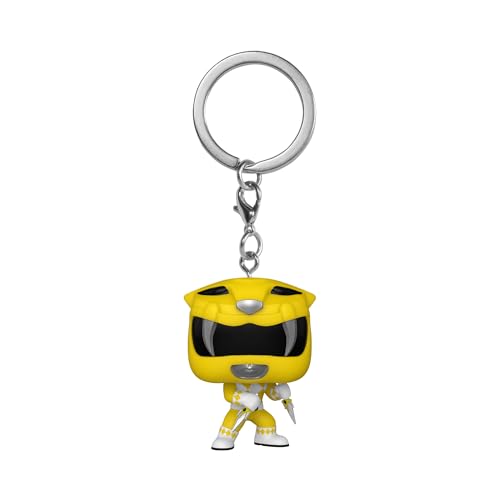Funko Pop! Keychain: Mighty Morphin Power Yellow Rangers 30Th - Ylw Yellow Ranger - Power Rangers Tv - Mini Figura In Vinile Da Collezione Novità Port