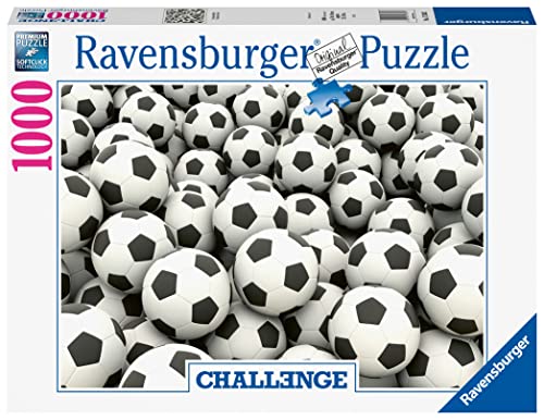 Ravensburger - Puzzle Football Challenge, Collezione Challenge, 1000 Pezzi, Idea Regalo, Per Lei O Lui, Puzzle Adulti