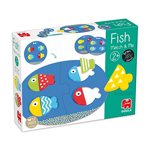 Goula Fish Mix & Match-Un Primo Gioco Educativo E Di Logica Sui Colori Per Bambini Dai 2 Anni, Multicolore, 53476