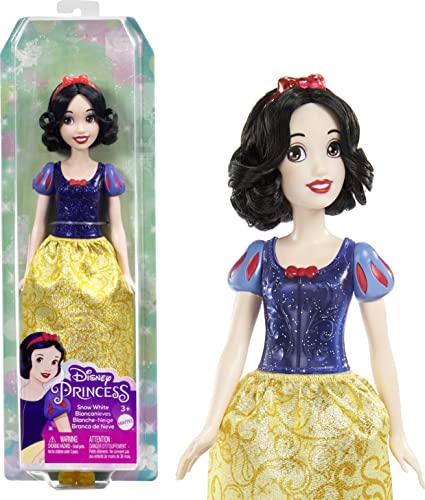 Mattel Disney Princess - Biancaneve Bambola Con Capi E Accessori Scintillanti Ispirati Al Film, Giocattolo Per Bambini, 3+ Anni, Hlw08