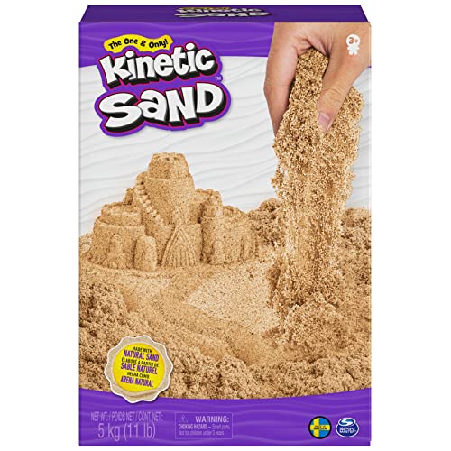 Kinetic Sand, 5 Kg Di Vera Sabbia Marrone Per Mescolare, Modellare E Creare, Dai 3 Anni In Su