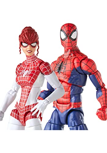 Spider-Man Hasbro Marvel Legends Series, Confezione Da 2 Action Figure Da 15 Cm Marvel'S Spinneret, Include 10 Accessori, Multi