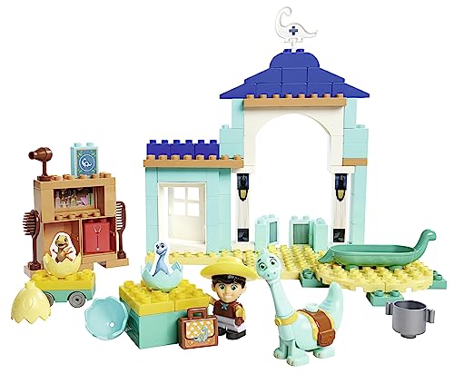 Big-Bloxx - Stazione Di Cura Dino Ranch - Grande Set Da Gioco (86 Mattoni) Per Ospedale Dino Con Focolaio, Accessori E Personaggi Min E Dino Figure Cl