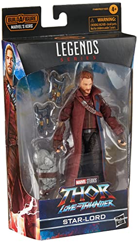 Marvel Hasbro Legends Series - Star Lord, Action Figure Collezionabile Da 15 Cm, Ispirata Al Film Thor: Love And Thunder, Include 2 Accessori E 1 Part