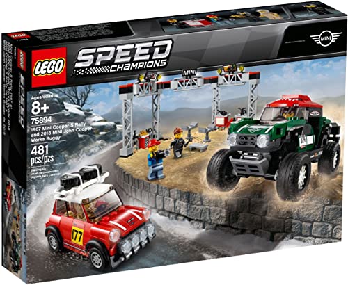 Lego Speed Champions 1967 Mini Cooper S Rally E 2018 Mini John Cooper Works Buggy Giocattolo, Modelli Di Auto Da Collezione, 75894