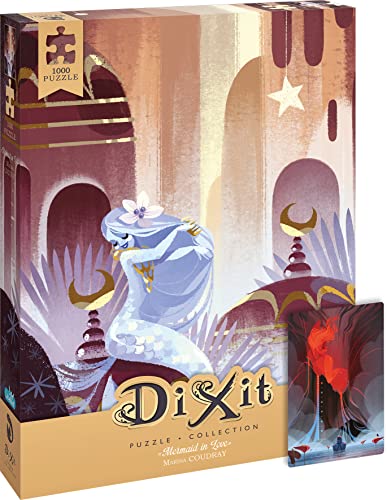Asmodee Dixit Puzzle, Mermaid In Love, Puzzle Da 1000 Pezzi, 48X68 Cm, Edizione In Italiano