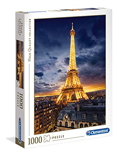 Clementoni - 39514 Puzzle Tour Eiffel 1000 Pezzi Puzzle Adulto
