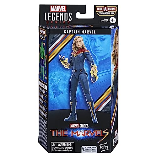 Marvel Hasbro, Legends Series, Captain, 6 Action Figure Da 15 Cm Ispirate A The Marvels