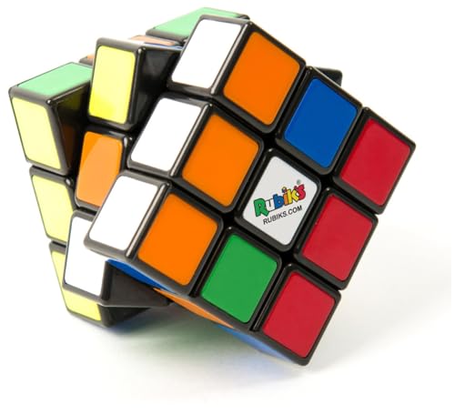 Rubik'S, Spin Master, Il Cubo Classico 3X3, L'Originale, Per Bambini Dagli 8+, Rompicapo Professionale A Cobinazione Di Colori, Problem-Solving