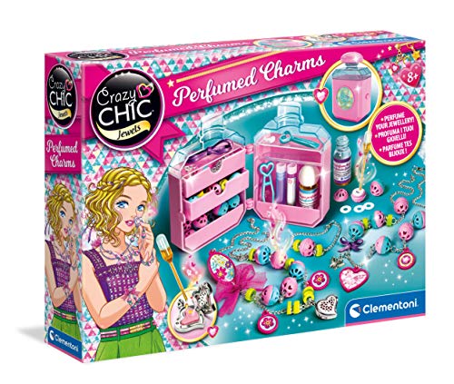 Clementoni- Crazy Chic Profumati Gioco Creativo Per Realizzare Ciondoli, Collane E Braccialetti, Multicolore, 18600, 7 - 10 Anni