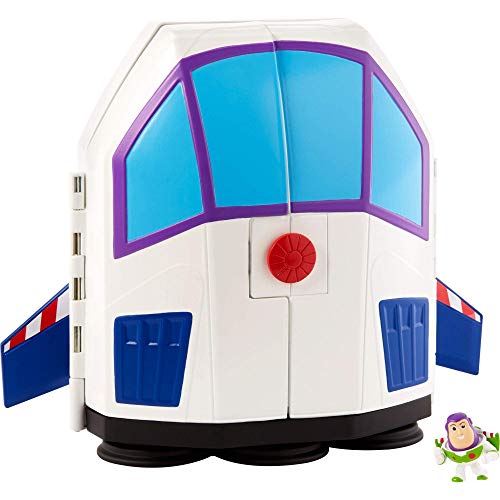 Toy Story - Minis Disney Pixar Buzz Lightyear Star Adventurer, Playset Astronave 2-In-1 Trasformabile, Per Bambini Da 3+ Anni, Gcy87