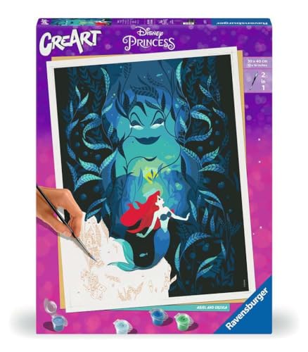 Ravensburger Creart 23732-Dipingere Con I Numeri, Ariel And Ursula, Dai 14 Anni In Su, 23732