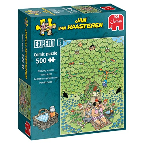 Jumbo- Esperto 2-Goditi Un Picnic (500 Pezzi) Haasteren, Puzzle Jigsaw, Multicolore, 20090