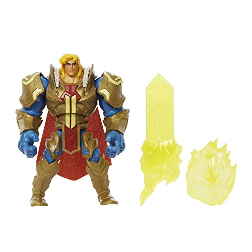 Masters Of The Universe Motu He-Man - Action Figure Con Armatura E Accessori - Oggetto Da Collezione - 14 Cm - Regalo Per Bambini 4+ Anni