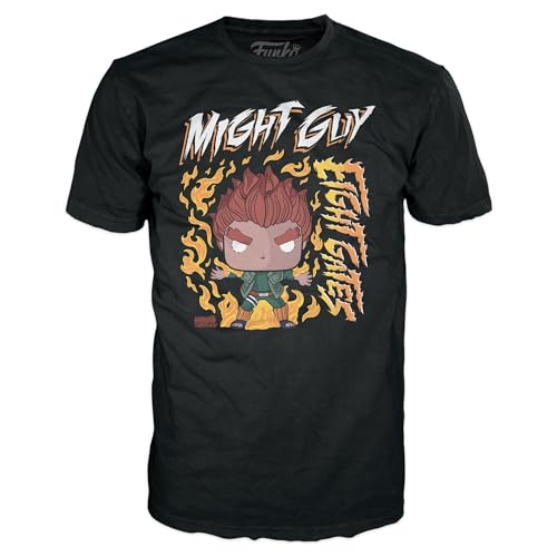 Funko Boxed Tee: Naruto - 8 Gates Guy - Small - (S) - T-Shirt, Maglietta Vestiti A Maniche Corte - Idea Regalo Per Gli Adulti Uomini E Donne - Merchan
