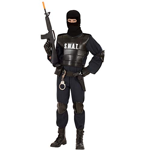 "S.W.A.T. Officer" (Jumpsuit, Bulletproof Vest, Belt With Holster Andpurse, Knee Pads, Elbow Pads, Mask) - (Xl)