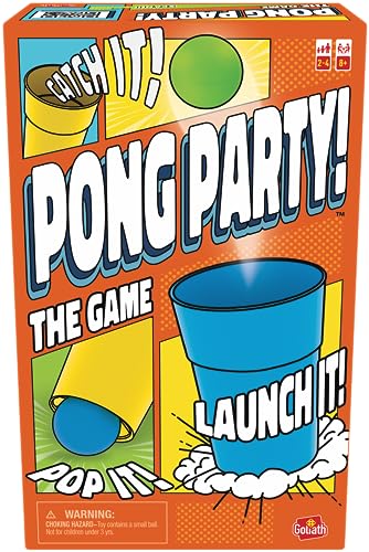 Pong Party - Gioco Divertente - Da 8 Anni In Su - Rompere, Lanciare E Prendere - Sfida In Famiglia O Con Gli Amici - Gioco Di Abilità - A Partire Da 2