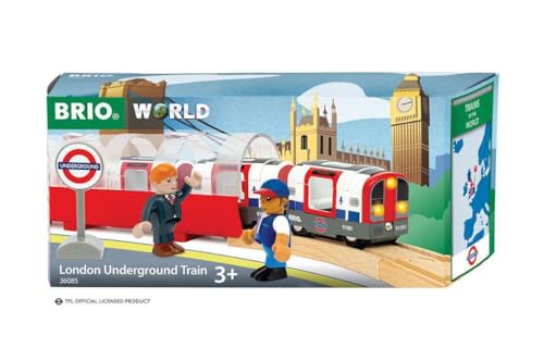 Brio 36085 Trains Of The World London Metropolitana Treno Giocattolo Con Luci E Suoni Per Bambini Dai 3 Anni In Su, 63608500