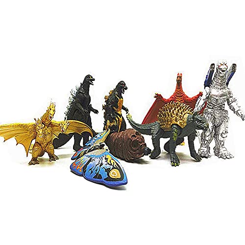Mingze 8 Pezzi Godzilla King Of Monsters Toy Set, Dinosauri Bambola Modello Mini Dinosauri Realistici Per Bambini E Film Fans Decoration